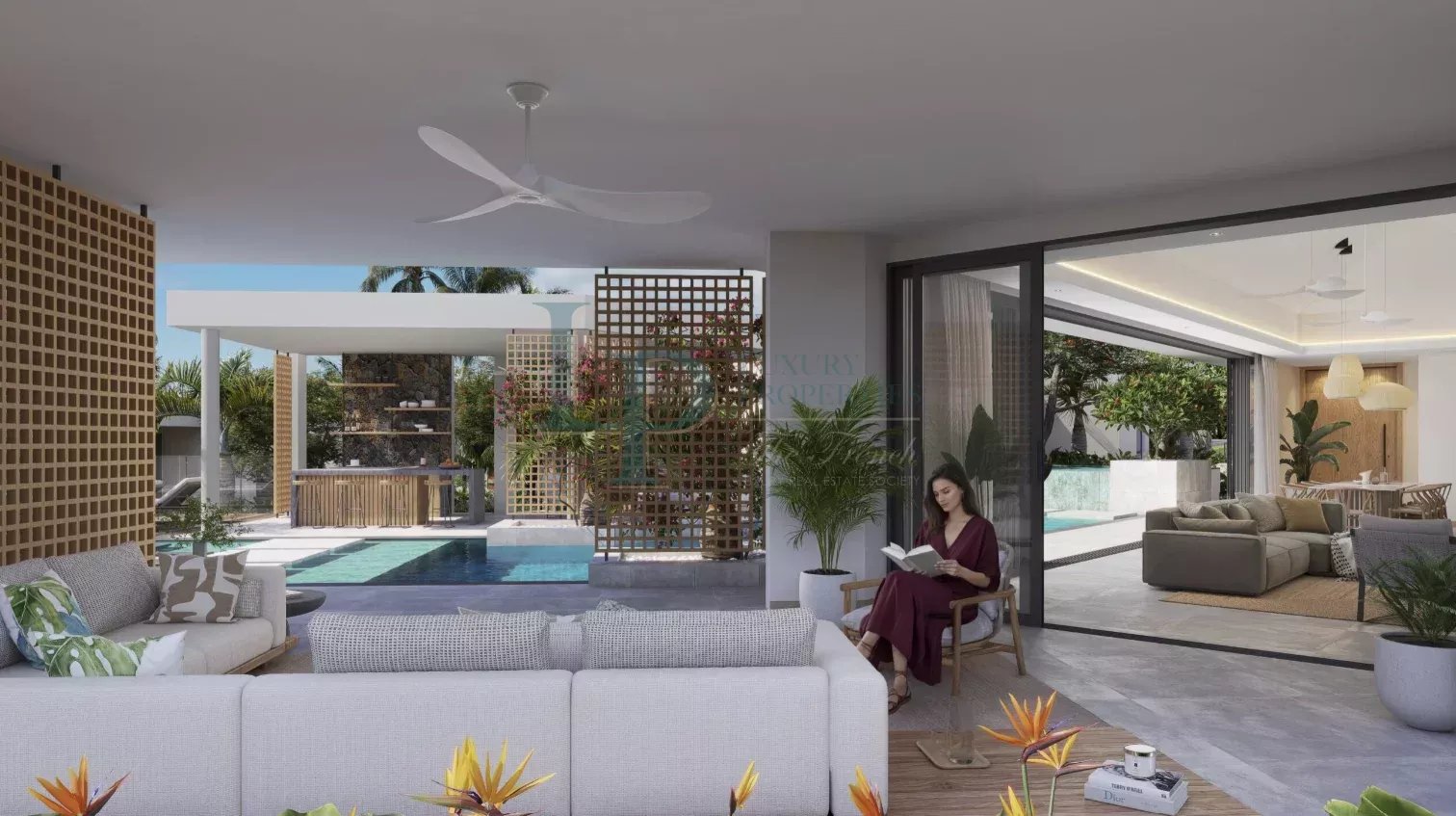 Villa Adénium, l’élégance tropicale à Bel Ombre