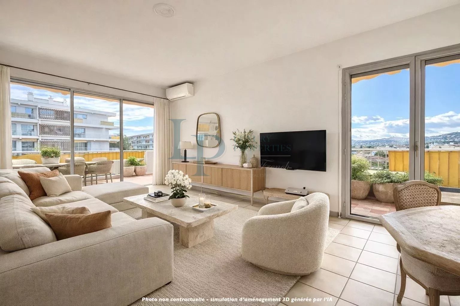 Appartement lumineux à Antibes avec piscine et tennis