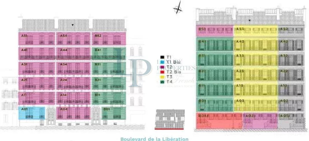 LES BALCONS DE MASSALIA 117/119 Boulevard de la Libération — 13001 Marseille, 1er arrondissement Investissement en Nue-Propriété | Démembrement 17 ans